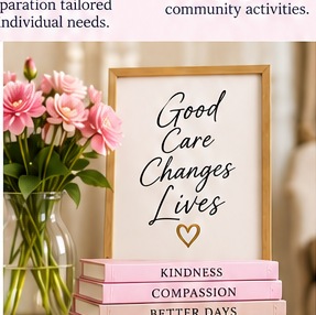 Flowers and uplifting home-care decor from the original website design
